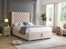 Emma Headboard 5 Ft life style picture with a 5ft size gas-lift bed