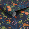 Joules Enchanted Woodland Wallpaper Navy picture of the wallpaper roll