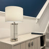 Enrico Rechargeable Table Lamp Polished Nickel life style picture