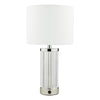 Enrico Rechargeable Table Lamp Polished Nickel picture with switched off light