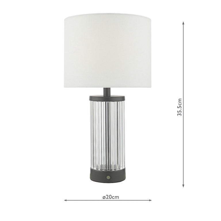 Enrico Rechargeable Table Lamp Polished Nickel - Lighting Collection
