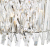 Entwine 10 Light Bar Pendant Polished Nickel and Crystal close view picture of the crystal shade
