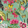 Envy Paradiso Wallpaper Green close view picture of the pattern design