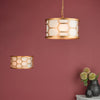 Epstein 3 Light Pendant Gold With Ivory Shade life style picture