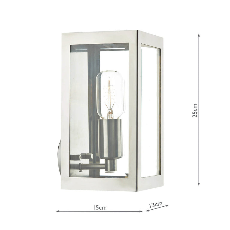 Era Outdoor Wall Light Stainless Steel Glass IP44 - Outdoor Lighting Collection