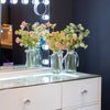 Erika Hollywood Dressing Table Bluetooth 92cm close view picture of mirror settings and table's glass top
