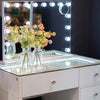 Erika Hollywood Dressing Table Bluetooth 92cm close view picture with turned on cool light