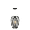 Ero 1 Light Single Pendant Black And Chrome made in Scandinavian style