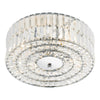 Errol 4 Light Flush Crystal and Polished Chrome picture on the white backgound