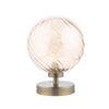 Esben Touch Table Lamp Antique Brass With Twisted Amber Glass picture of the lamp design