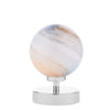 Esben Touch Table Lamp Polished Chrome With Planet Style Glass picture of the lamp design