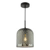 Esila Pendant Matt Black and Smoked Glass picture of the light design
