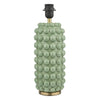 Etzel Table Lamp Antique Brass Green with antique brass details