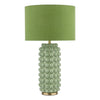 Etzel Table Lamp Antique Brass Green picture on the white background