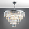 Eulalia 12 Light Chandelier Polished Chrome Crystal life style picture