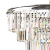 Eulalia 12 Light Chandelier Polished Chrome Crystal close view picture of the polished chrome frame
