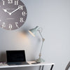 Eunice Task Table Lamp Grey & Satin Nickel life style picture