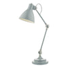Eunice Task Table Lamp Grey & Satin Nickel picture on the white background