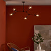Euphemia 5 Light Pendant Black life style picture
