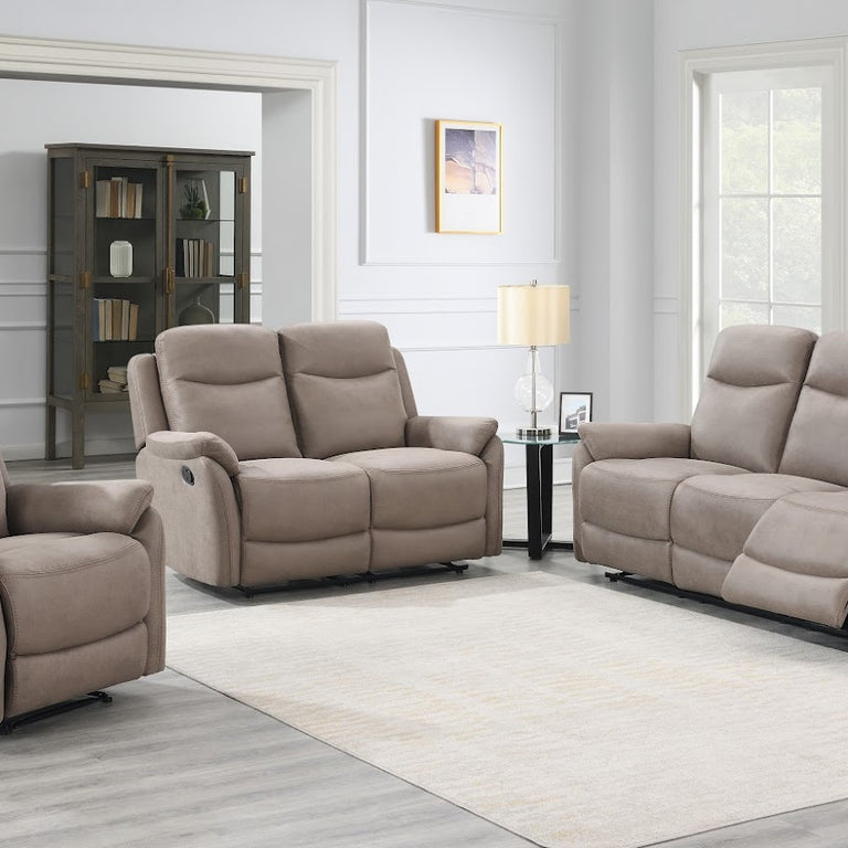 Evan 3 Seater Sofa Recliner Sultry