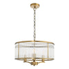 Evelyn 3 Light Pendant Antique Bronze with adjustable height