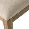 Contemporary style meets comfort in this dining bench.