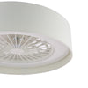 Fan Flush White With Shade LED
 close view picture of the lamp design