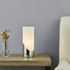 Faris Touch Table Lamp Polished Chrome Opal Glass life style picture