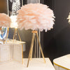 Feather Table Lamp Pink 50 cm life style picture