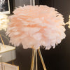 Feather Table Lamp Pink 50 cm life style picture