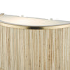 Fenella 2 Light Wall Light Gold Leaf and Seagrass close view picture from the top