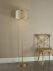 Fenella 3 Light Floor Lamp Gold Leaf life style picture