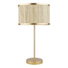 Fenella Table Lamp Gold Leaf With Seagrass Shade picture on the white background