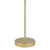 Fenella Table Lamp Gold Leaf With Seagrass Shade close view picture of the base