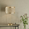 Fenella Table Lamp Gold Leaf With Seagrass Shade life style picture