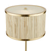 Fenella Table Lamp Gold Leaf With Seagrass Shade top view picture of the lamp