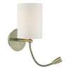Feta Wall Light LED Antique Brass Base Only picture on the white background (Shade sold separately)