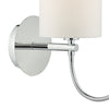 Feta Wall Light LED Polished Chrome Base Only close view picture of the fitting plate