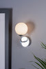 Feya Wall Light Polished Chrome/Opal Glass life style picture