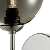 Feya Wall Light Polished Chrome With Smoked Glass close view picture of the shade placed on the fitting