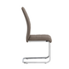 Stylish chair with a sleek cantilever frame in stainless steel.
