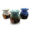 Flower Ceramic Burner used as a wax melter with floral accents


