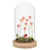 Flower Dell LED Dome Pink picture with switched on light