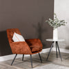 Flynn Accent Chair Rust life style picture