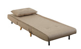 Freya Accent Chair Beige easy recline to the bed