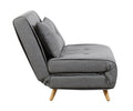 Freya Accent Chair Grey side view picture