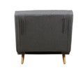 Freya Accent Chair Grey reverse view picture