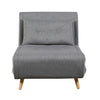 Freya Accent Chair Grey front view picture