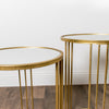 Freya Nest Of 2 Accent Table Gold with mirrored tops