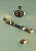 Fry 4 Light Bar Semi Flush Spotlight Black & Rose Gold life style picture